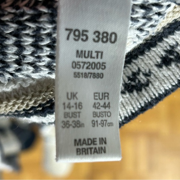 BHS Beige/Black Large Sweater - Picture 7 of 7